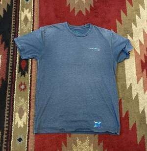 Wears Woody Beach Lax Sport Series Heather Blue T-Shirt Large
